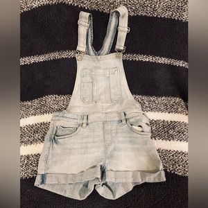 Overall Jean Shorts